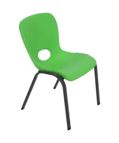 LIFETIME CHILDRENS STACKING CHAIR (ESSENTIAL) - LIME GREEN