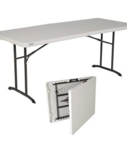 LIFETIME 6-FOOT FOLD-IN-HALF TABLE (COMMERCIAL) - ALMOND